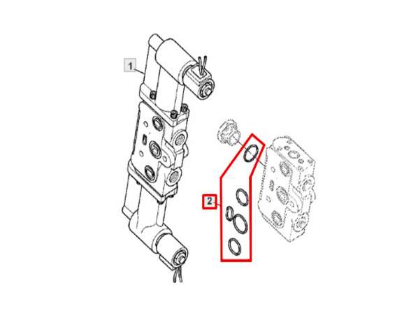 OT0015779 - DQ44132 - Kit Vedação Corpo Fatias e Posicionadores Aplicação: John Deere